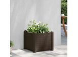 vidaXL Garten-Hochbeet PP Mokka 43x43x35 cm