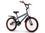 Kinderfahrrad , Grau , Metall , 64x95x135 cm , unisex , Freizeit & Co, Sport & Fitness, Fahrräder, Kinderfahrräder