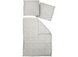 Wendebettwäsche ADAM "Flower Cuvée light", silber (silberfarben), B/L: 155cm x 220cm, 1 Stk., 1 Stk., Renforcé, B/L: 80cm x 80cm, 2 Stk., Renforcé, Obermaterial: 100% Baumwolle, Bettwäsche, Wendebettwäsche, aus 100 % Bio-Baumwolle, 2 teilig - Bettwäsche Set