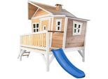 Ambia Garden Spielhaus , Blau, Braun, Weiß , Holz, Kunststoff , Hemlocktanne , 123x12.8x152 cm , EN 71, CE, FSC 100% , Freizeit & Co, Gartenspielzeug, Spielhäuser