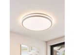 LED-Deckenlampe Arnim, weiß, Kunststoff, Ø 49cm, IP44