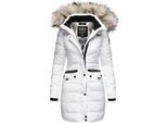 NAVAHOO Damen Stylischer Steppmantel Winter Parka mit edlem Fellimitat Paula