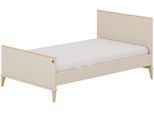 Kinderbett PAIDI "MILA & BEN Steiff by PAIDI, 120x200cm, Beige mit Massivholz", beige (cashmere, beige, scandinavian, wood), B:126cm H:98cm L:209cm, Betten, Kinderbett, zeitloses und langlebiges Einzelbett, geprüfte Qualität