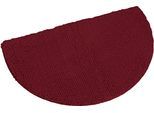 Badematte KINZLER "Chenille" Gr. 8, rot (bordeaux), H:18mm, Polyester, Badematten, Badematte, Badteppich, Uni Farben, weich, als rechteckig & halbrund erhältlich