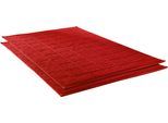 Badematte DYCKHOFF "Planet" Gr. 10, rot (kirsch rot), H:3mm, Baumwolle, Badematten, Badematte, Baumwolle, 2er Set Hotelmatte