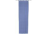 Vorhang WIRTH "Trondheim B", blau (royalblau), B:132cm H:195cm, Polyacryl, Gardinen, Vorhang, nach Mass