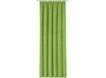 Vorhang WIRTH "Trondheim B", grün (apfelgrün), B:132cm H:395cm, Chenille, Polyacryl, Gardinen, Vorhang, nach Mass