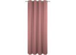Vorhang WIRTH "Trondheim B", rosa, B:132cm H:275cm, Chenille, Polyacryl, Gardinen, Vorhang, nach Mass