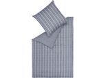 Bettwäsche ESPRIT "Harp Stripe in Gr. 135x200, 155x220 oder 200x200 cm", grau (grau, dunkelgrau, anthrazit), B/L: 140cm x 200cm, 1 Stk., 1 Stk., Renforcé, B/L: 70cm x 90cm, 2 Stk., Renforcé, Obermaterial: 100% Baumwolle, Bettwäsche, Bettwäsche, Bettwäsche aus Baumwolle, gestreifte Bettwäsche mit Wendeoptik