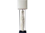 SALESFEVER Stehlampe "Treibholz", braun (natur, beige), 1, H: 165cm, 1 Stk., Leuchten, Schirm innen goldfarben, Stehlampe