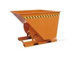 Eichinger Kippbehälter, in hoher Bauhöhe, Volumen 750 l, reinorange RAL 2004