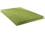 Badematte DYCKHOFF "Planet" Gr. 10, grün, H:3mm, Baumwolle, Badematten, Badematte, Baumwolle, 2er Set Hotelmatte