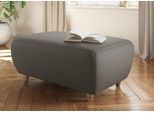 Polsterhocker HOME AFFAIRE "Boston", grau (delphin), B:107cm H:47cm T:74cm, Struktur (100% Polyester);Luxus-Microfaser Florence (100% Polyester);Chenille (100% Polyester);NaturLEDER (reines Rindsleder), Hocker, Polsterhocker, in 4 Bezugsqualitäten, auch in NaturLEDER