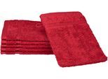 Waschhandschuh ROSS "Rubin", rot (vino), B:16cm L:22cm, Baumwolle, Waschlappen, 100% Baumwolle