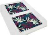 Platzset ADAM "Jungle" Gr. 1, bunt (dunkelblau, lila), B:40cm L:30cm, Obermaterial: 100% Baumwolle, Platzsets, GOTS organic,zertifiziert durch CERES 0242Made in Germany