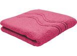 Duschtuch ROSS "Cashmere feeling", lila (malve), B:75cm L:140cm, Frottier, Baumwolle, Handtücher, 100% Baumwolle, mit Wellen-Bordüre, große Farbauswahl