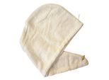 Turban-Handtuch DYCKHOFF "Opal Turban-Handtuch", beige (perle), B:25cm L:70cm, Frottier, Frottier, Handtücher