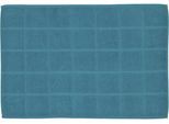Hotelmatte ROSS "Unifond", blau (petrol), H:10mm, Baumwolle, Badematten, Hotelmatte, besonders weich, Badezimmerteppich, uni