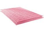Badematte DYCKHOFF "Planet" Gr. 10, rosa (kirsch rose), H:3mm, Baumwolle, Badematten, Badematte, Baumwolle, 2er Set Hotelmatte