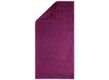 Handtücher EGERIA "Prestige", lila (cassis), B:50cm L:100cm, Walkfrottee, Obermaterial: 100% Baumwolle, Handtücher, Uni Programm mit Streifenbordüre, SUPIMA Baumwolle