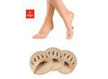 Zehlinge VIVANCE, Damen, Gr. - (35/42), beige (3x natur), Obermaterial: 76% Polyamid, 24% Elasthan. Laufsohle: 95% Baumwolle, 5% Elasthan, unifarben, normal, Socken, mit Vorfußpolster für hohe Schuhe