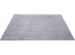 Badematte DYCKHOFF "Siena" Gr. 20, silber (silberfarben), H:3mm, Baumwolle, Badematten, Badematte, 2er Set