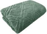Badetuch FRAMSOHN FROTTIER "Mosaik Duschtuch", grün (grün, dunkelgrün, tannengrün, moosgrün), B:75cm L:150cm, Frottier, Obermaterial: 100% Baumwolle, Handtücher, Badetuch, gemustert, fein gewalkter Feinzwirn, hergestellt in Österreich