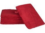 Waschhandschuh ROSS "Sensual Skin", rot (vino), B:16cm L:22cm, Frottier, Handtücher, mit Aloe-Vera-Öl veredelt