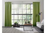 Vorhang WIRTH "Dim out", grün, B:142cm H:185cm, Polyester, Gardinen, Vorhang, nach Mass