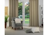 Vorhang WIRTH "Dim out", grau (taupe), B:142cm H:195cm, Polyester, Gardinen, Vorhang, nach Mass