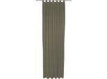 Vorhang WIRTH "Trondheim B", grau (taupe), B:132cm H:335cm, Polyacryl, Gardinen, Vorhang, nach Mass