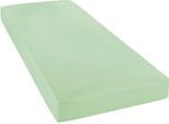Spannbettlaken JANINE "MAKO-FEINJERSEY 5007", grün, L:200cm, Mako-Jersey, Obermaterial: 100% Baumwolle, Bettlaken, Spannbettlaken, aus 100% Baumwolle, für Matratzen bis 26 cm Höhe