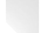 Verkettung, Eckplatte 1200 x 1200 mm, Fuß höhenverstellbar, alusilber / weiß kaiserkraft