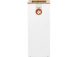 Wertstoffsammler Lune Paxa, 65 l, weiß/orange kaiserkraft