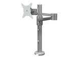 Dataflex Monitorarm VIEWLITE, höhenverstellbar, zwei Ausleger, silber / weiß