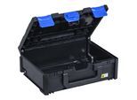 Transport- und Aufbewahrungsbox, schwarz/blau, ABS, Außen-LxBxH 396 x 296 x 145 mm kaiserkraft