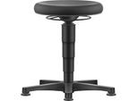 bimos Hocker Allround, mit Gleitern, PU-Schaum, Farbring grau