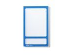 eurokraft basic Magnetische Infotasche, Fototasche, BxH 60 x 80 / 60 x 17 mm, Rahmen blau, VE 20 Stk