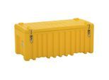 CEMO Universalbox aus Polyethylen, Inhalt 250 l, Traglast 200 kg, gelb