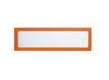 eurokraft basic Magnetische Infotasche, für Überschriften, DIN A4 hoch / DIN A5 quer, 225 x 60 mm, Rahmen orange, VE 10 Stk