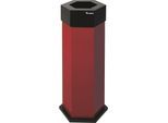 Wertstoffsammler Sixco smart, Volumen 1 x 45 l, rubinrot kaiserkraft