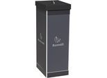Paperflow Wertstoffsammler, Kunststoff, Volumen 60 l, Höhe 760 mm, Korpus schwarz, Symbol Restmüll