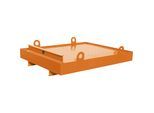 eurokraft pro Auffangwanne für Absetzcontainer, für Absetzcontainer, Auffangvolumen 850 l, orange