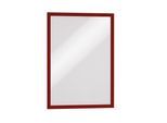 DURABLE DURAFRAME® Info-Rahmen, selbstklebend, magnetisch, für DIN A3, Rahmen rot, VE 12 Stk
