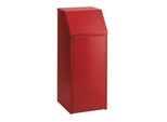 Wertstoffsammler Stahlblech, Volumen 70 l, BxHxT 408 x 1007 x 405 mm, rot kaiserkraft