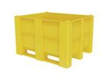 Großbehälter aus Polyethylen, Inhalt 600 l, Ausführung 3 Kufen, gelb, ab 1 Stk kaiserkraft