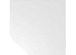 Verkettung, Eckplatte 1200 x 1200 mm, Fuß höhenverstellbar, graphit / weiß kaiserkraft