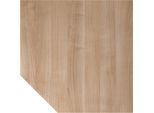 Verkettung, Eckplatte 1200 x 1200 mm, Fuß höhenverstellbar, graphit / Nussbaum kaiserkraft