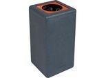 Wertstoffsammler BrickBin, Inhalt 65 l, grau, Deckel rot kaiserkraft