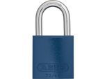 ABUS Vorhängeschloss, Aluminium, 72/40, VE 6 Stk, blau